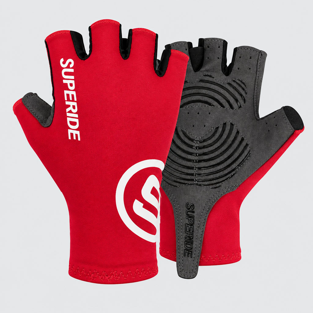 Half-Finger Cycling Gloves – Padded, Sizes S–XL