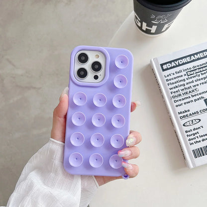 Suction Cup iPhone Case with Wrist Lanyard – 6 Colors