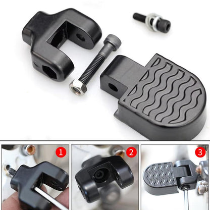 Folding rear pedals for bicycles Aluminum alloy non-slip footrests with quick release deideas