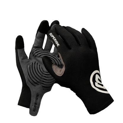 Full-Finger Cycling Gloves – Textured Palm, S–XL