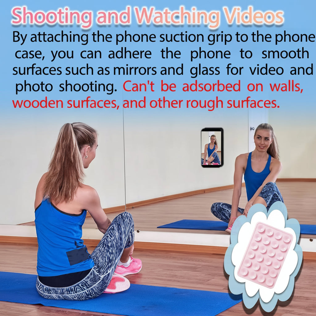 Sticky Grip Silicone Suction Case Secure, Non-Slip Mount for iPhone deideas