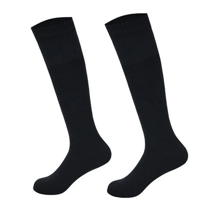 Long Hiking Socks – Black or Olive Panels, S–XL