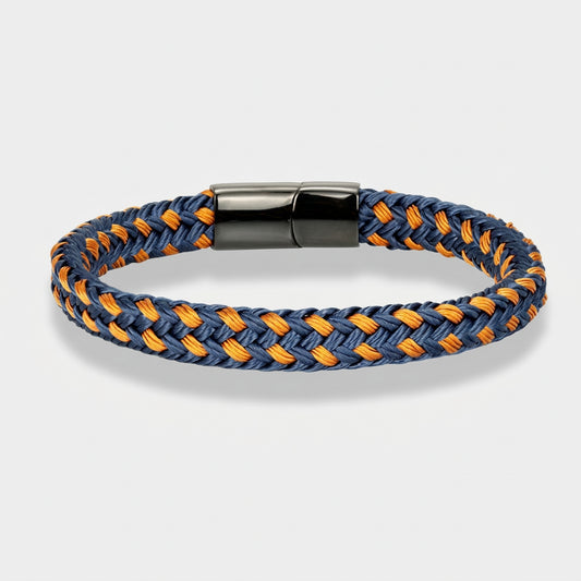 Braided Rope Bracelet – Captain’s Knot, 10 Colors, 19–23 cm