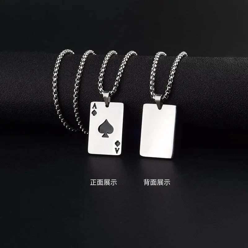 AceChain Lucky Ace Pendant Necklace for You deideas
