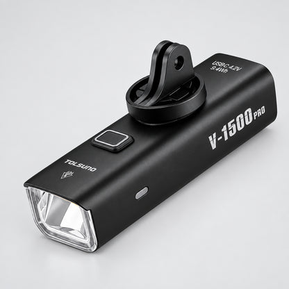 Rechargeable Bike Light - Up to 1500 Lumens, IPX6, 4800mAh, USB, 6 Models