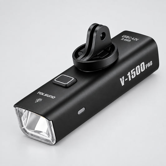 Rechargeable Bike Light - Up to 1500 Lumens, IPX6, 4800mAh, USB, 6 Models