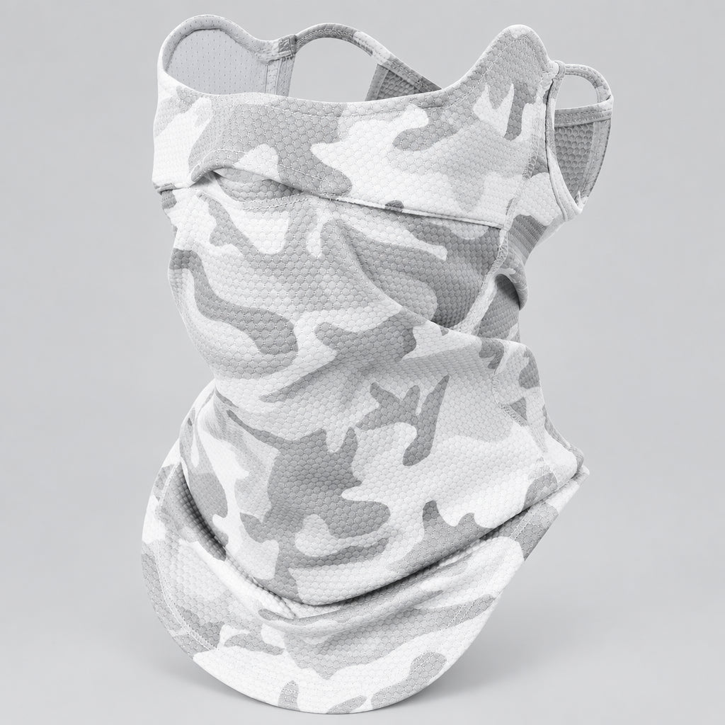 Multi-Way Neck Gaiter with Ear Loops for Outdoor Wear