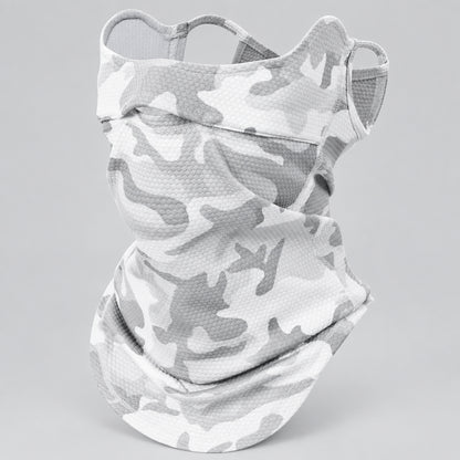 Multi-Way Neck Gaiter with Ear Loops for Outdoor Wear