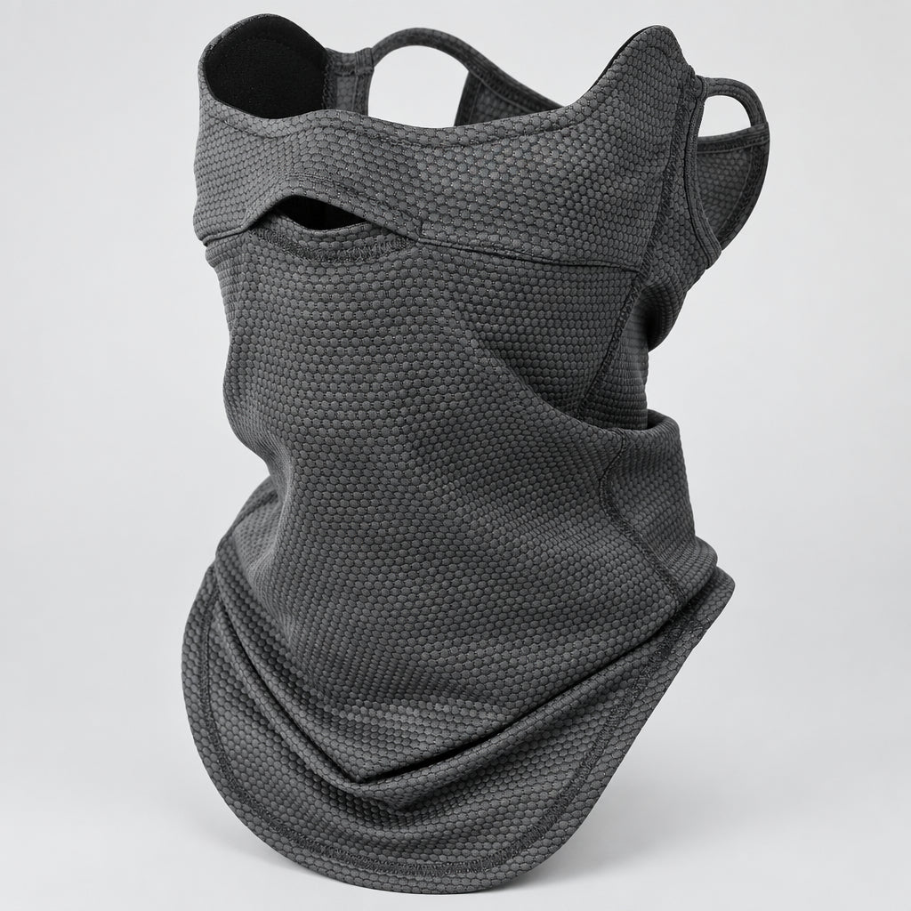Multi-Way Neck Gaiter with Ear Loops for Outdoor Wear