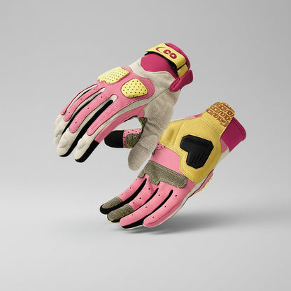 Full-Finger Riding Gloves – Color-Block Design, S–XXL