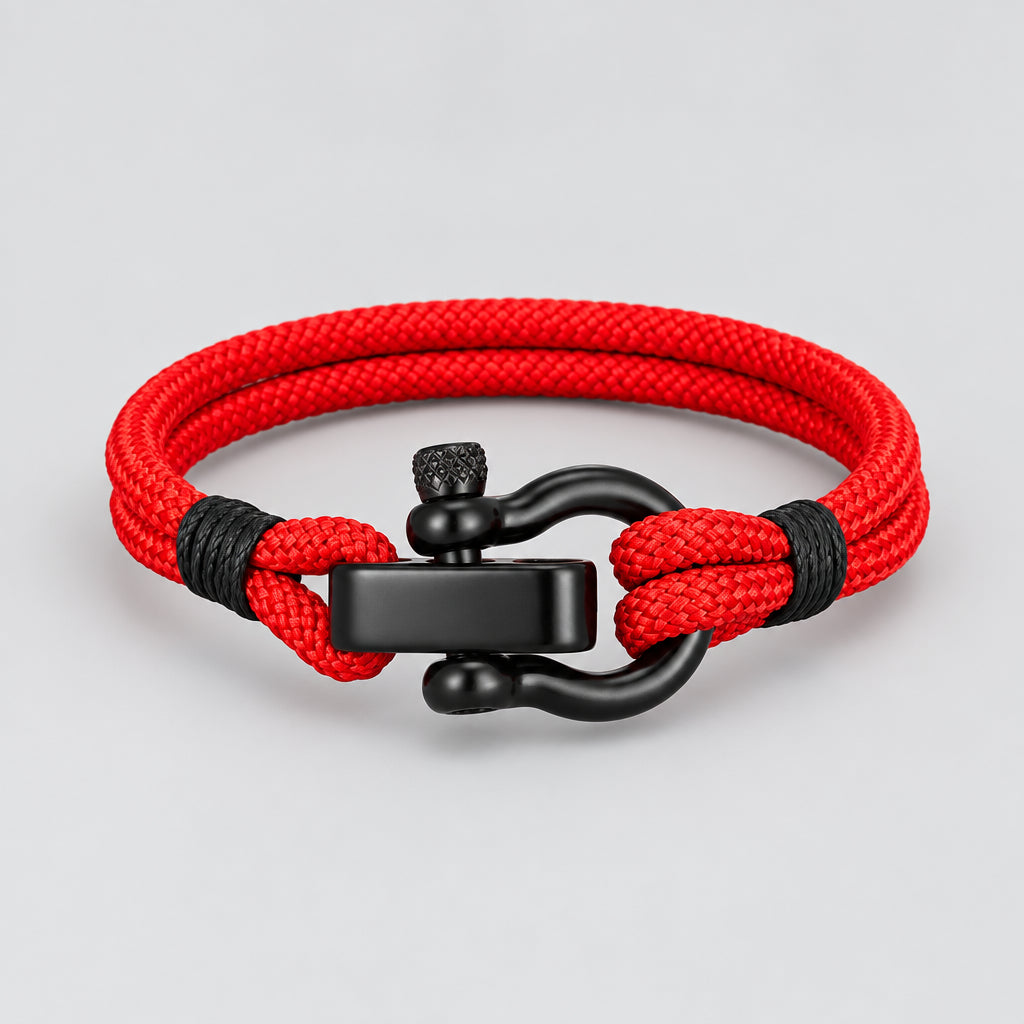 Outdoor Rescue Bracelet Durable Rope & Steel Shackle Buckle deideas