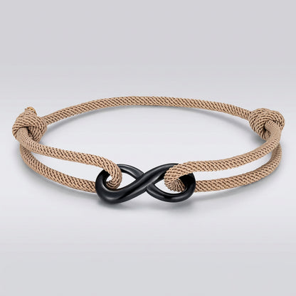 Infinity Rope Bracelet – Adjustable, 12 Color Options