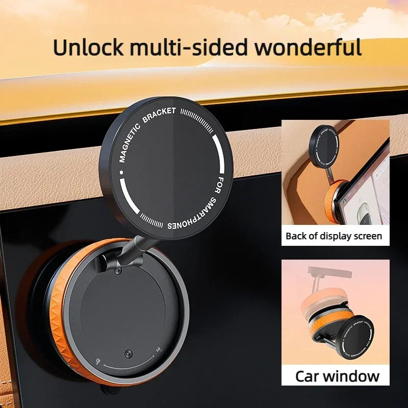 Foldable Magnetic Phone Holder – Suction Base, 3 Colors