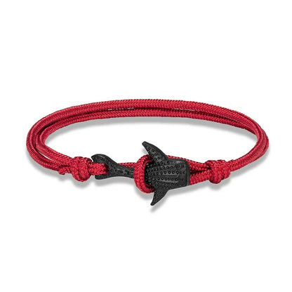 Ocean Lover Bracelet Black Whale Multilayer Rope deideas