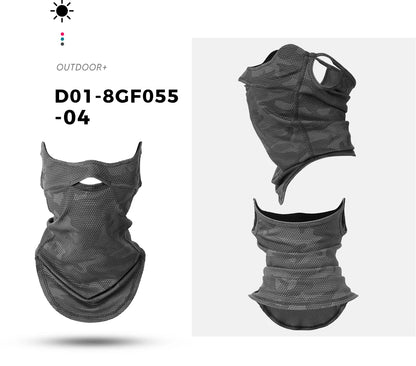 Multi-Way Neck Gaiter with Ear Loops for Outdoor Wear