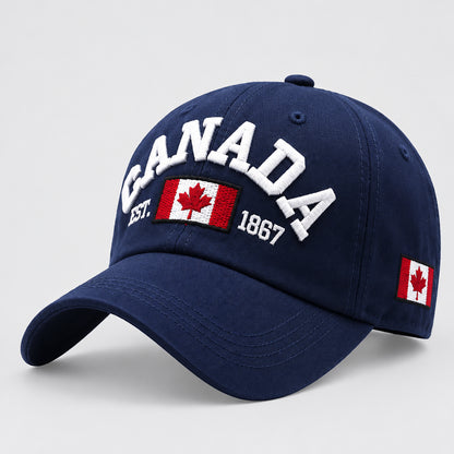 Canada 1867 Embroidered Baseball Cap – Adjustable