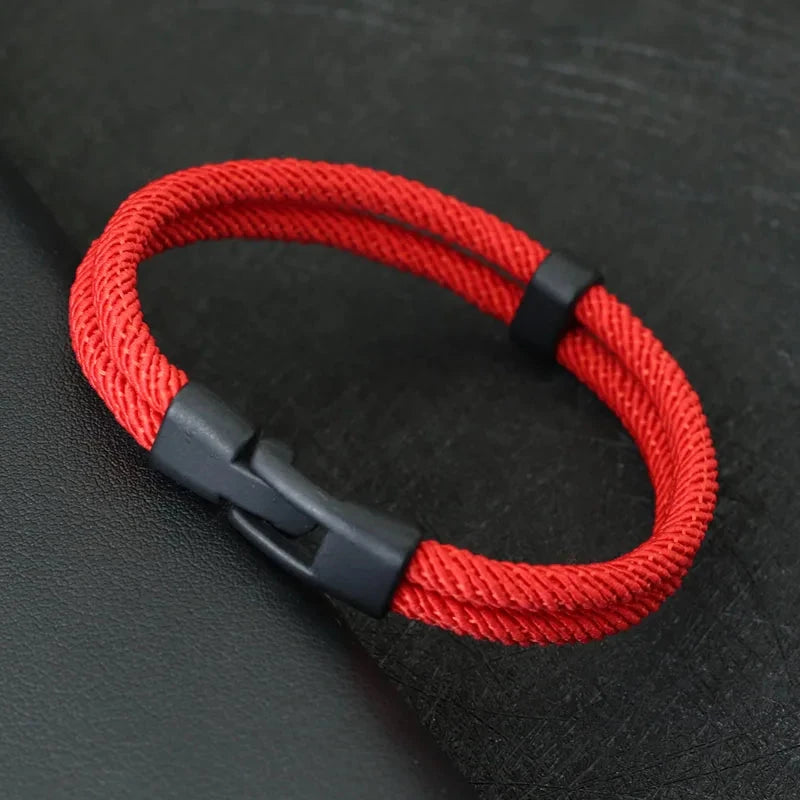 Dual Weave Bracelet Represents the double layer intertwined with style and resistance deideas