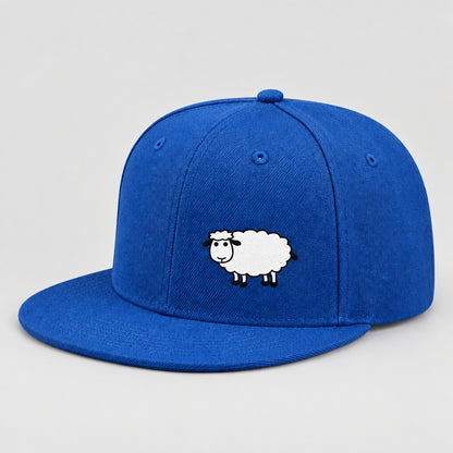 Sheep Graphic Baseball Cap – Adjustable Flat Brim Hat