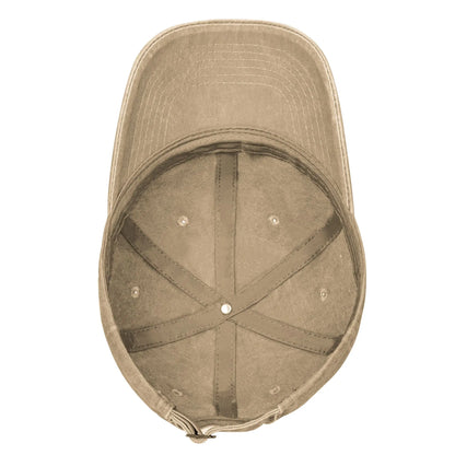 Washed Cotton Baseball Cap – Stitched-Mouth Face, 7 Colors