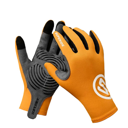 Full-Finger Cycling Gloves – Textured Palm, S–XL
