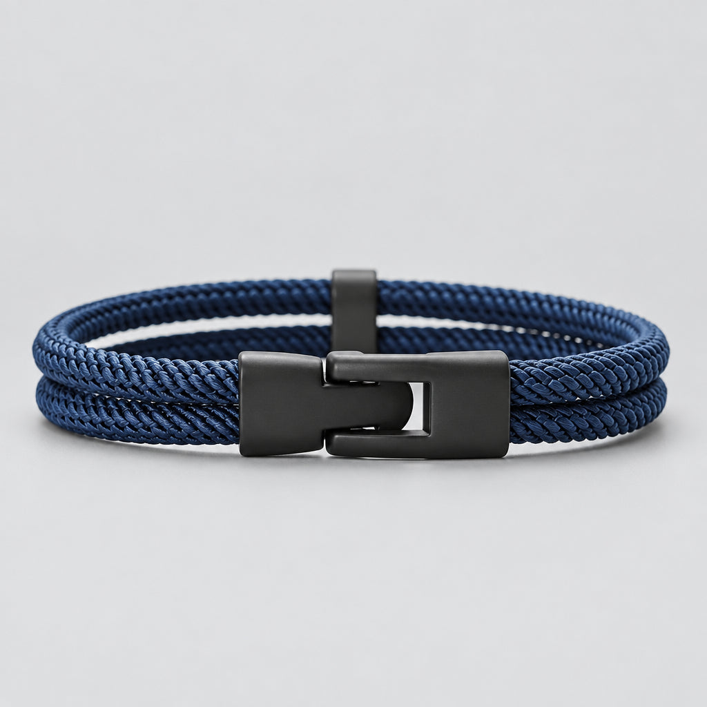 Dual Weave Bracelet Represents the double layer intertwined with style and resistance deideas