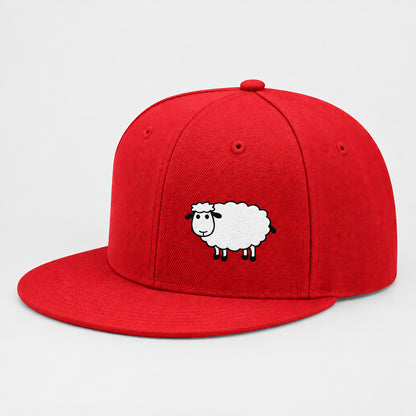 Sheep Graphic Baseball Cap – Adjustable Flat Brim Hat