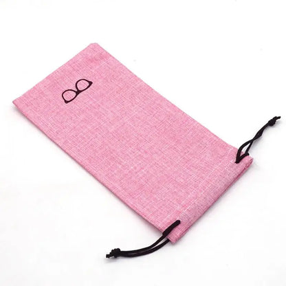 Linen Drawstring Pouch – 18 × 9 cm, 7 Colors