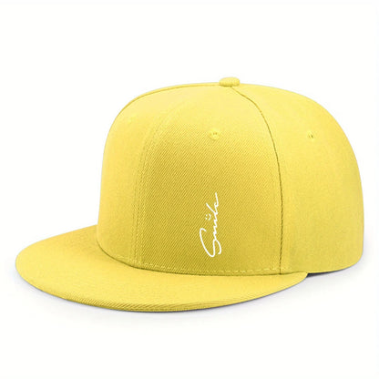 Smile Flat-Brim Cap – Bloom, 15 Colors