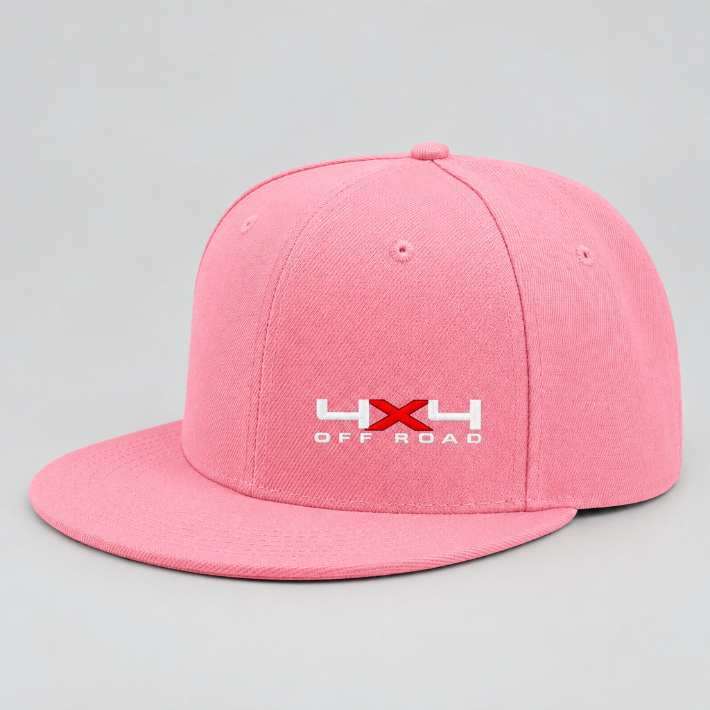 Solid Color Snapback Hat Flat Brim, Adjustable, Unisex