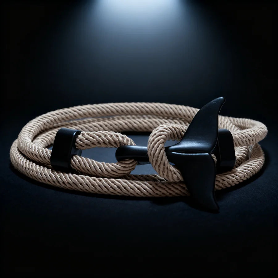 Whale Tail Rope Bracelet – Double Cord, 11 Colors