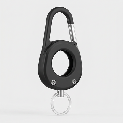 AirTag Holder – Screw-On Case, Clip & Key Ring, 2 Colors