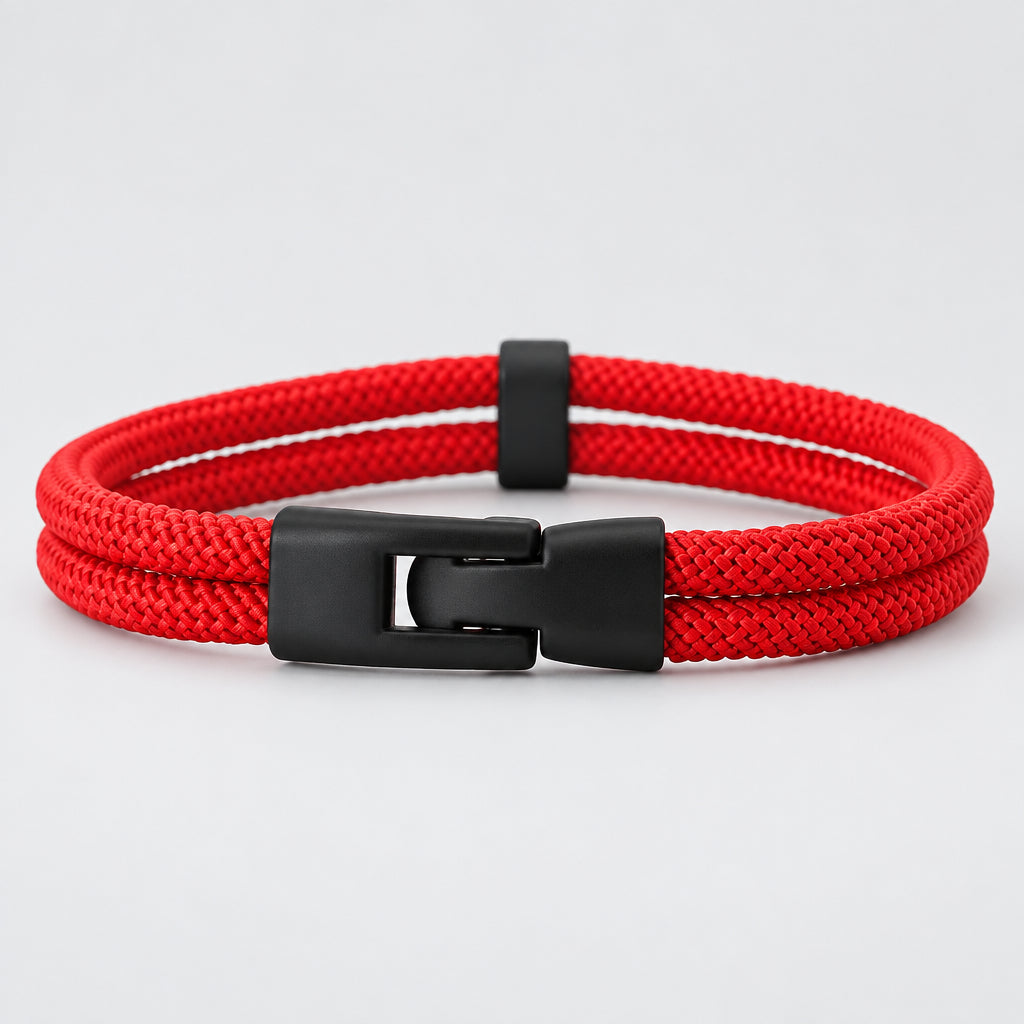 Dual Weave Bracelet Represents the double layer intertwined with style and resistance deideas