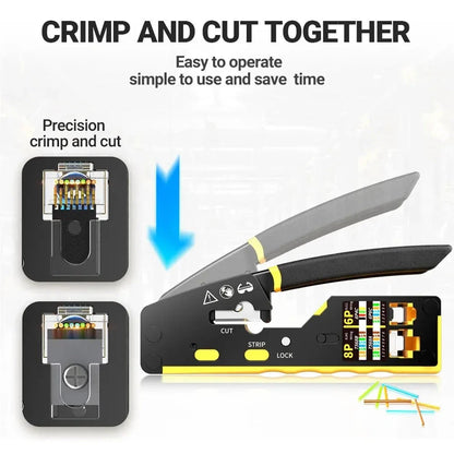 Crimping tool RJ45 network crimper - 3 in 1 modular cable deideas