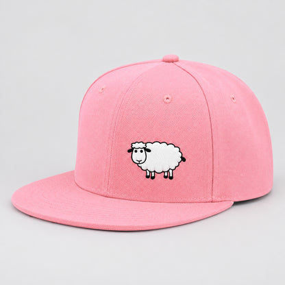 Sheep Graphic Baseball Cap – Adjustable Flat Brim Hat