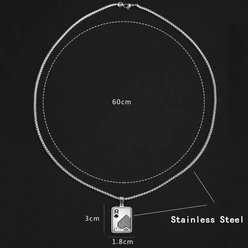 AceChain Lucky Ace Pendant Necklace for You deideas
