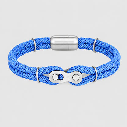 Biker Chain Magnetic Bracelet Rugged Rope & Rock Style deideas
