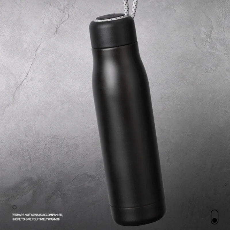 Stainless Steel Thermos Bottle – Carry Loop, 5 Colors