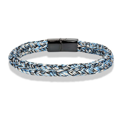 Braided Rope Bracelet – Captain’s Knot, 10 Colors, 19–23 cm