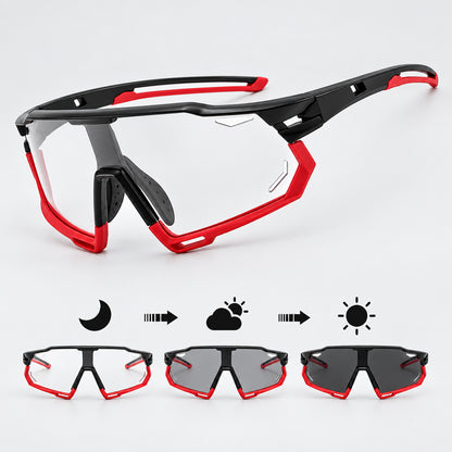 Photochromic Cycling Sunglasses - UV400, 152mm Wide