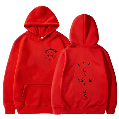 Face Graphic Pullover Hoodie – Front & Back Print