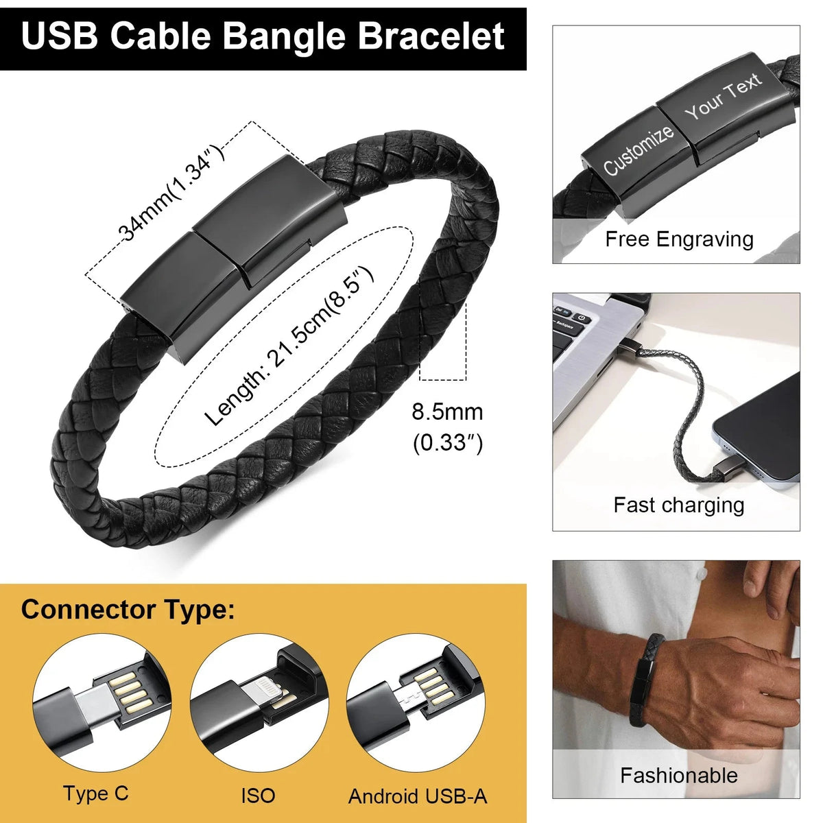 Urban Power Bracelet USB Class C Charging deideas