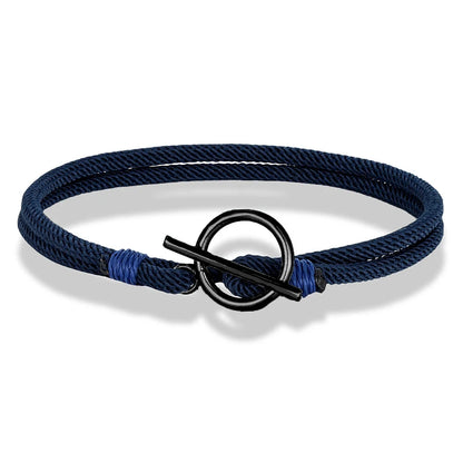Stylish Rope Bracelet Nautical Design with Stainless Steel OT Buckle deideas