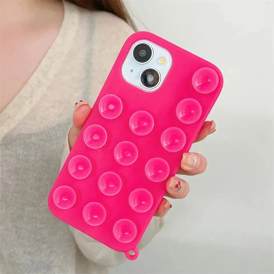 Phone Case Soft Silicone Holder for iPhone 16/15/14 deideas