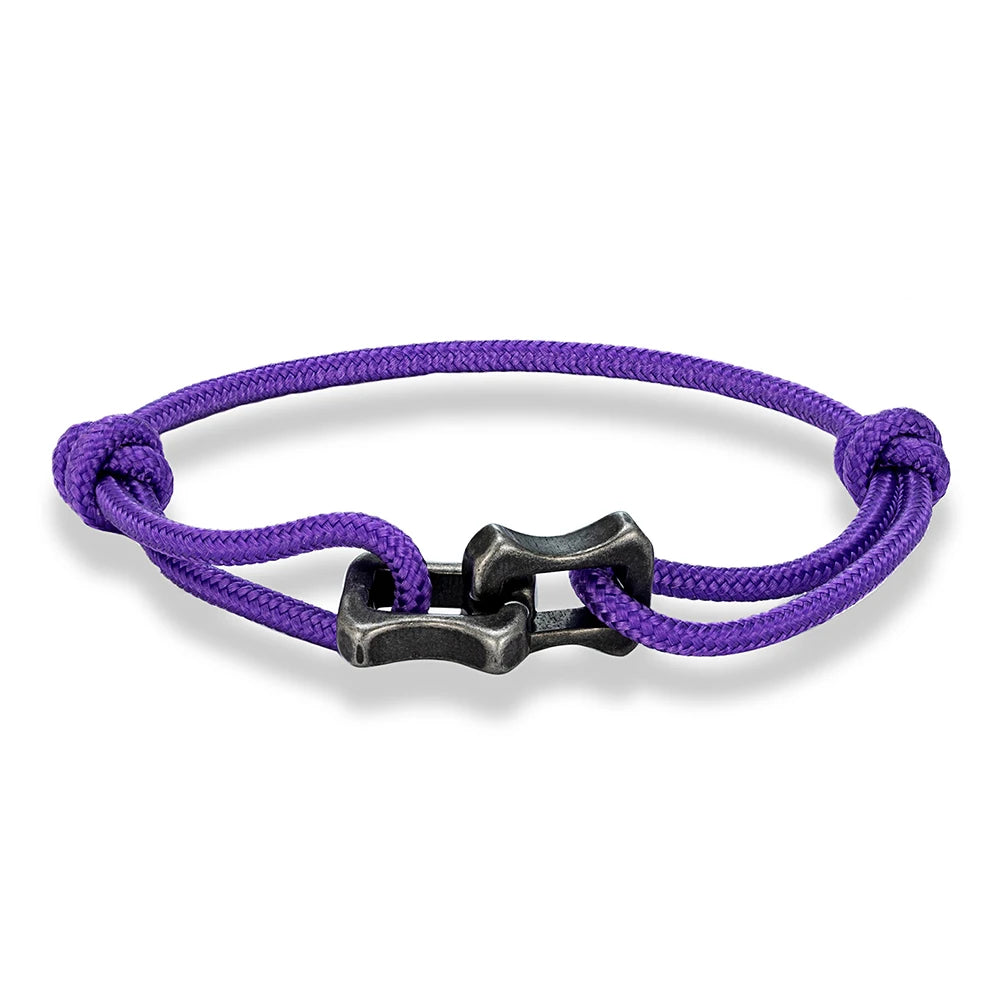 Chain Link Rope Bracelet – Adjustable, 10 Colors