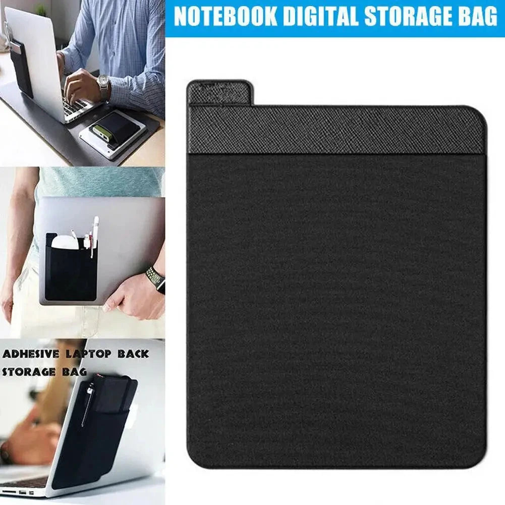 Adhesive Laptop Accessory Pouch  For Mouse, Drive, Pen & More deideas