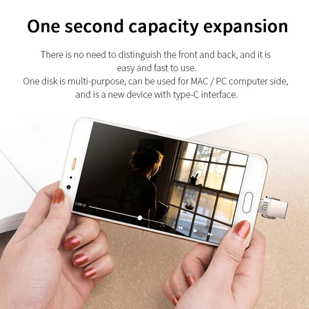 2TB USB Type-C 3.2 High-Speed Pendrive for Mobile Phones, Computers, and Drones deideas