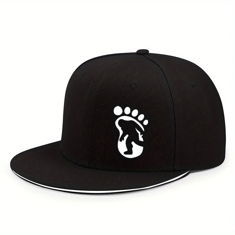 Bigfoot Footprint Flat-Brim Cap – Essence, 5 Trim Colors