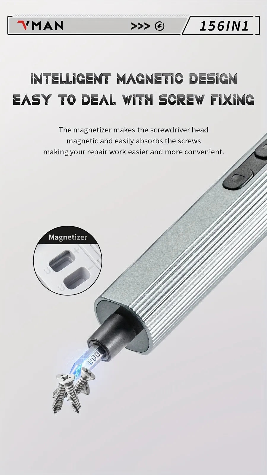 Mini Electric Screwdriver Set – 156-in-1 Precision Repair Kit