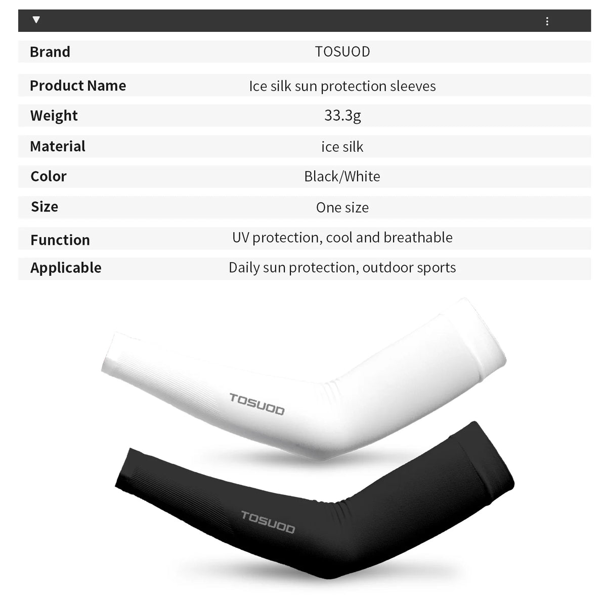 Ice Silk Arm Sleeves – UPF 50+ UV Protection, Cooling & Quick-Dry