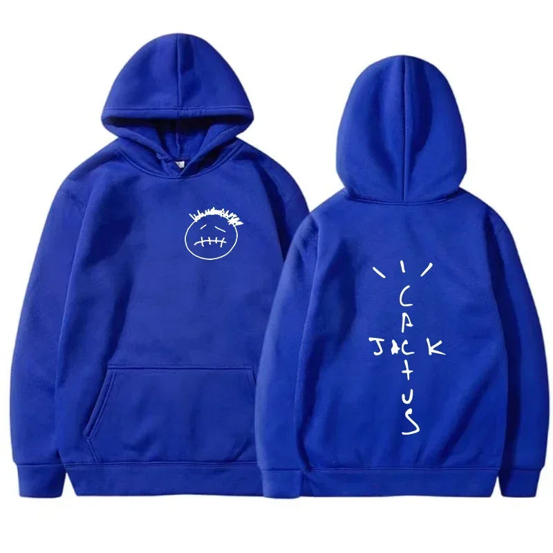 Face Graphic Pullover Hoodie – Front & Back Print